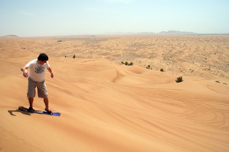 Sand Boarding in Dubai