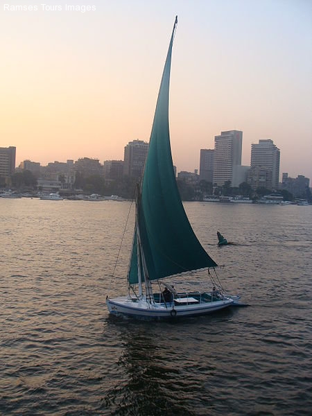 sailing in the nile in Egypt