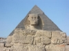 pyramids and sphinx in giza plateau