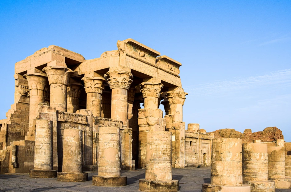 Ancient Kom Ombo temple ruins visited on Aswan temples tours