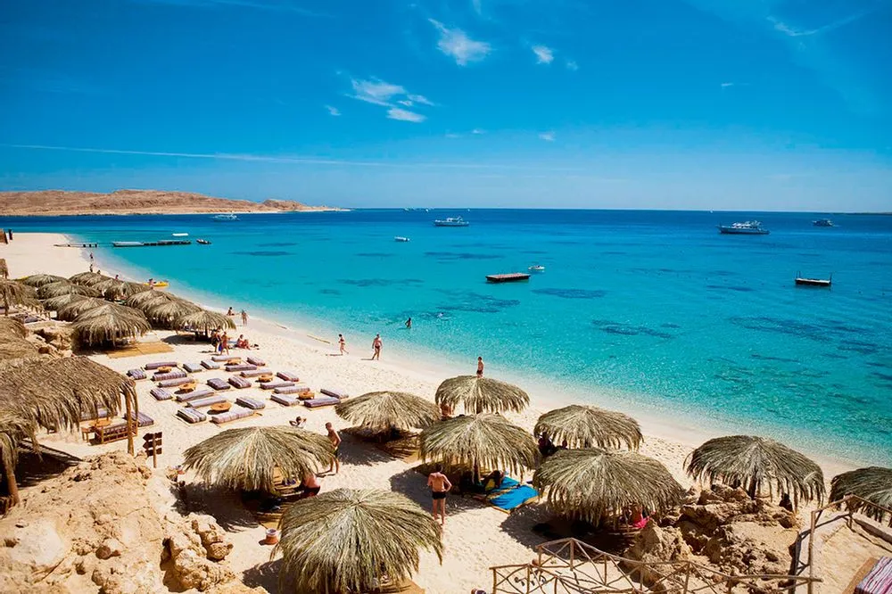 Red Sea beach resort in Egypt