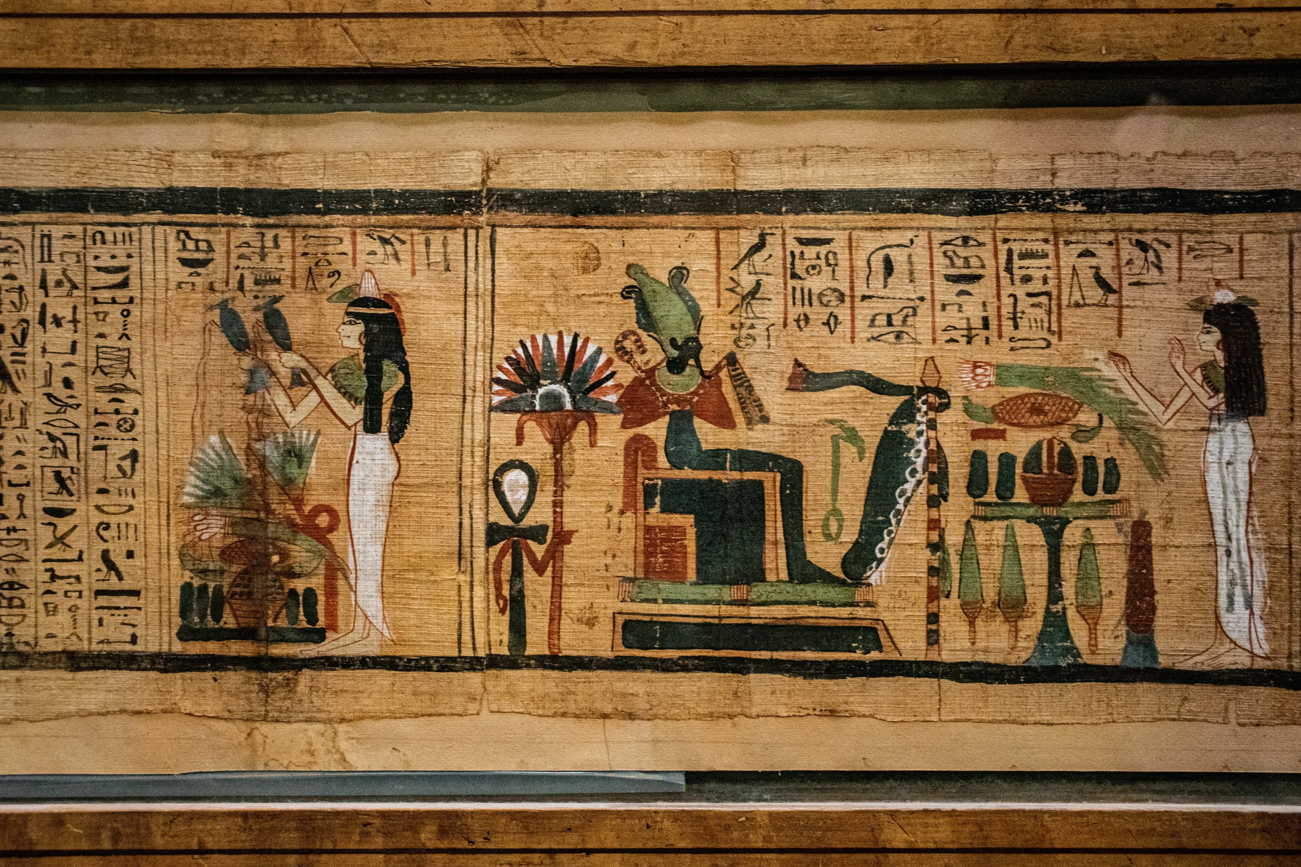 Ancient historical papyrus reflecting culture for Egypt visa requirements