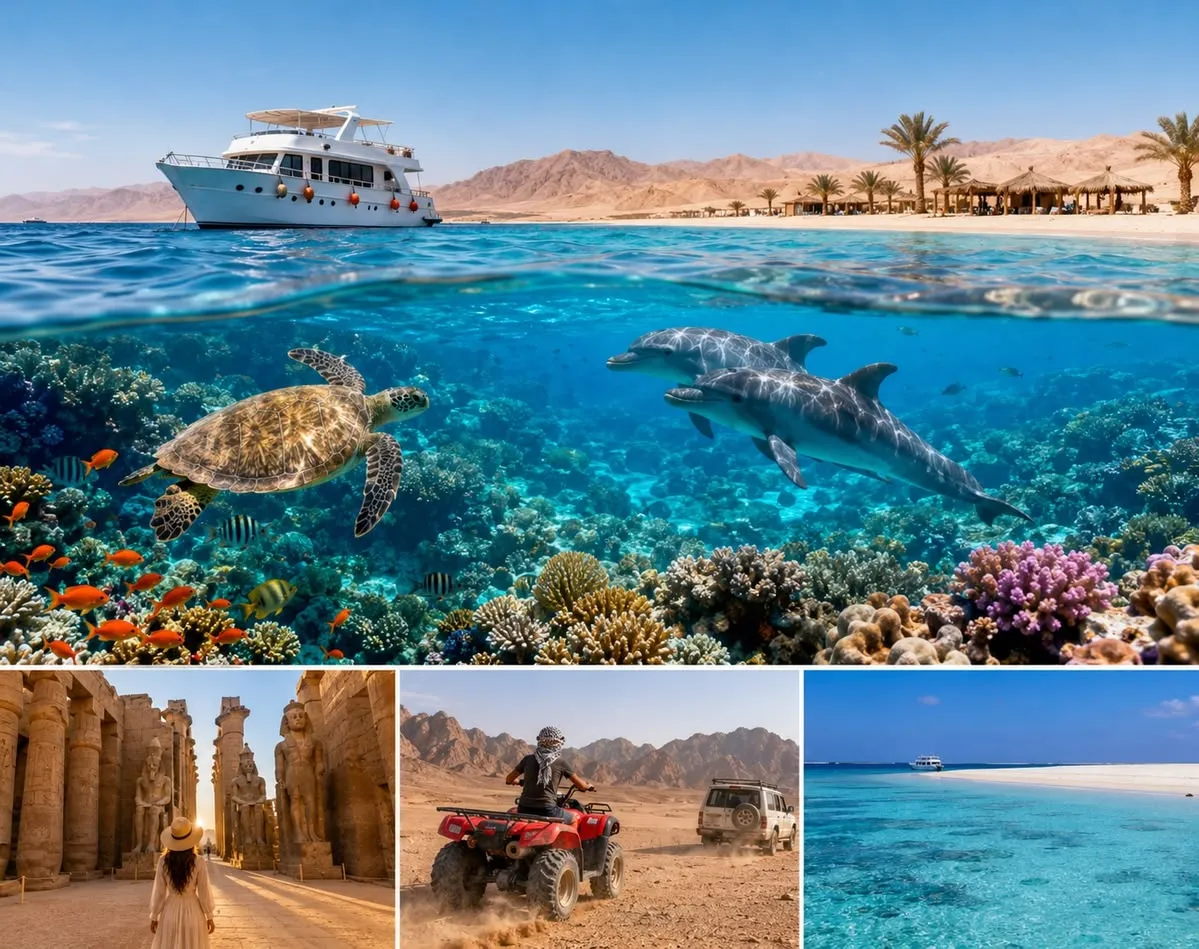 Hurghada activities marine life and desert adventure