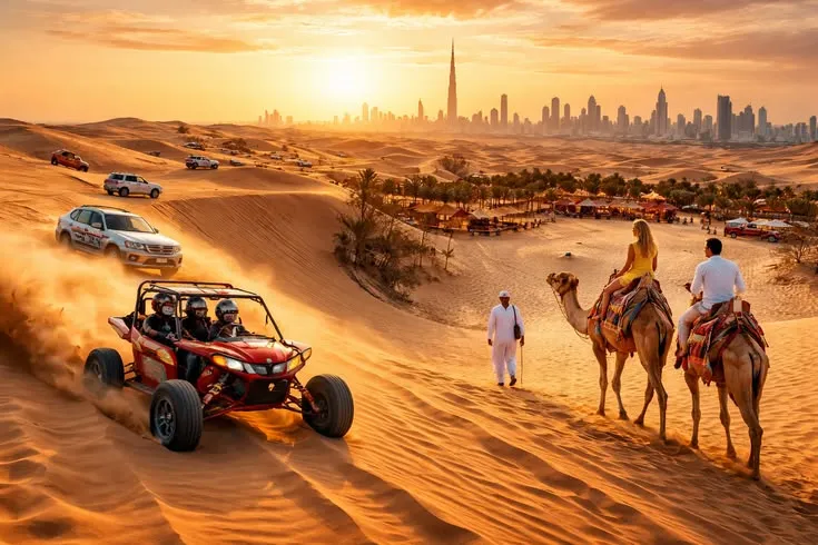 Desert safari adventure and dune buggies