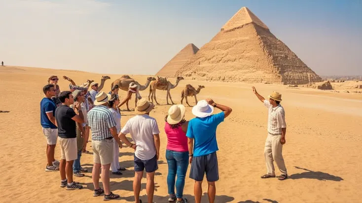 Guided visit showing egypt tour package prices