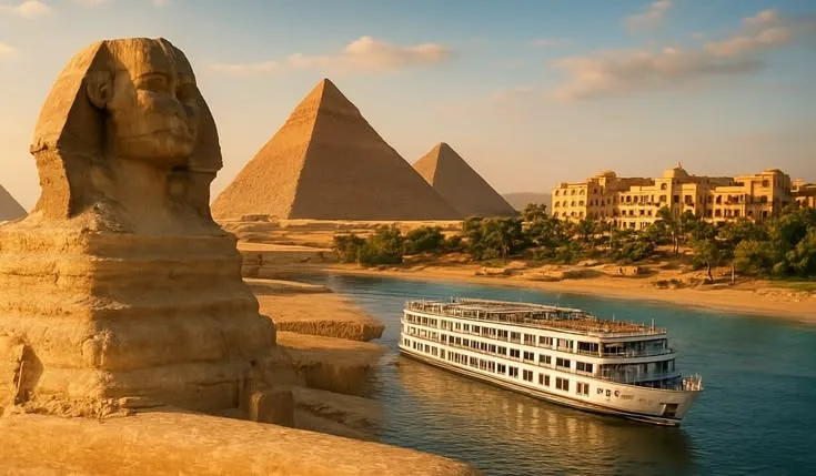 Nile cruise showing egypt unique attractions