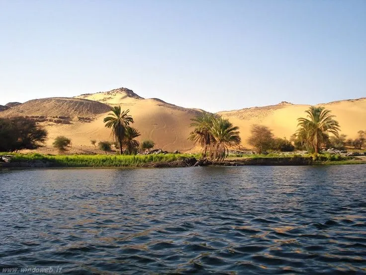 Sunny Nile cruise Ramadan landscape